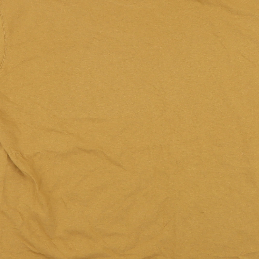 Fjall Raven Mens Brown Cotton T-Shirt Size XL Round Neck