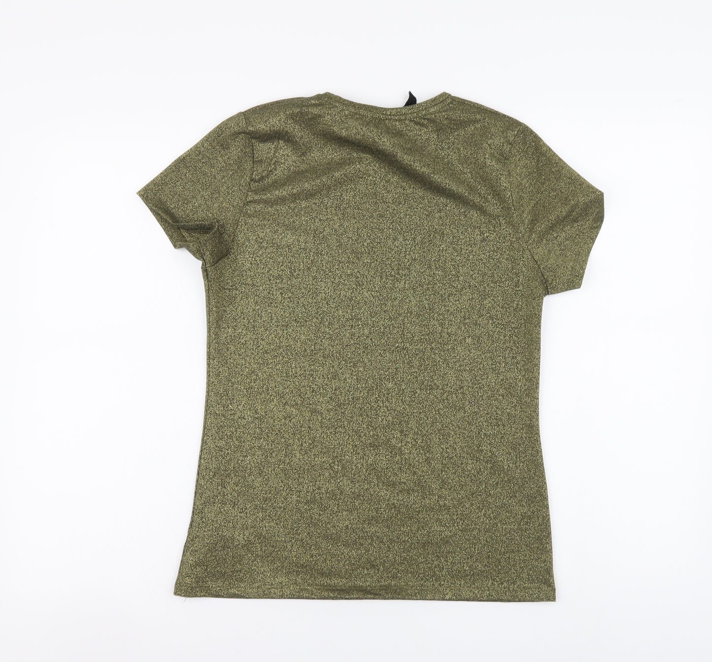 Atmosphere Womens Gold Polyester Basic T-Shirt Size 10 Round Neck