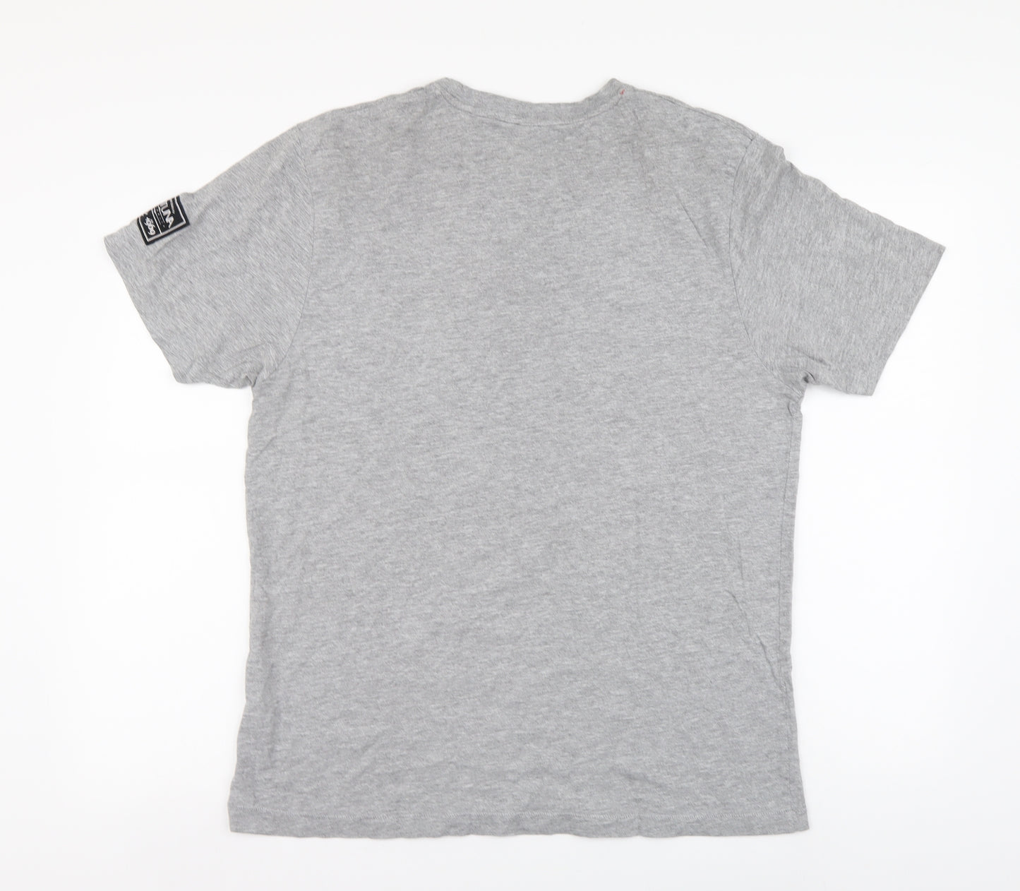 Hot Tuna Mens Grey Cotton T-Shirt Size M Round Neck