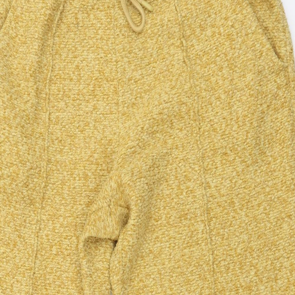 NEXT Womens Beige Polyester Sweatpants Trousers Size 14 L27 in Regular Drawstring