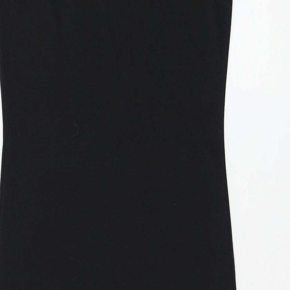 Primark Womens Black Polyester Tank Dress Size 10 Round Neck Pullover