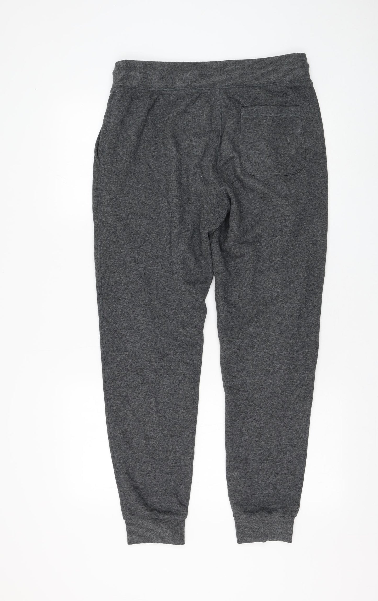 F&F Mens Grey Cotton Jogger Trousers Size M L28 in Regular Drawstring