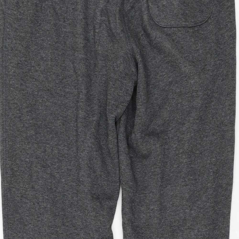 F&F Mens Grey Cotton Jogger Trousers Size M L28 in Regular Drawstring