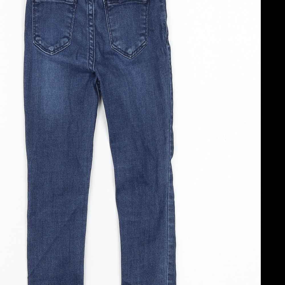 H&M Girls Blue Cotton Jegging Jeans Size 2-3 Years Regular Pullover