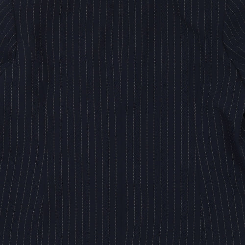 Daniel Design Womens Blue Striped Jacket Blazer Size 20 Button