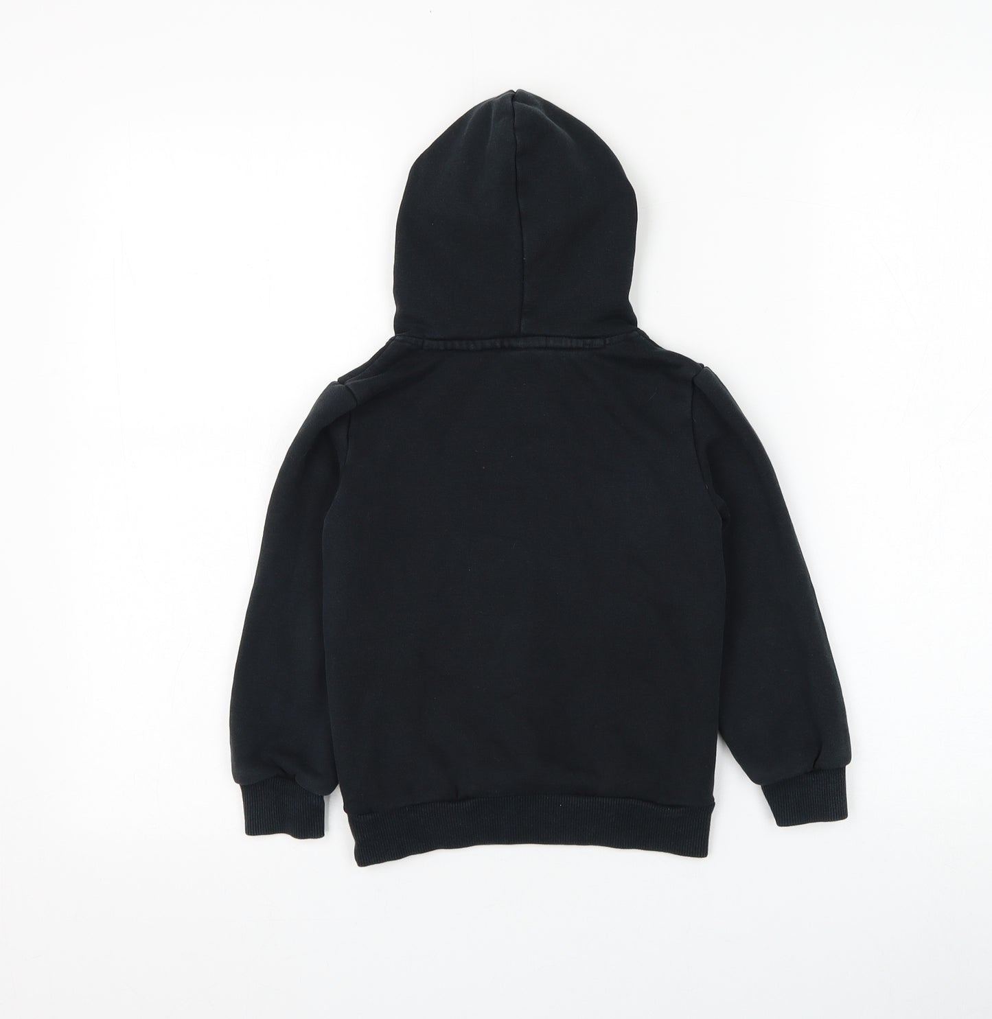 PUMA Boys Black Cotton Pullover Hoodie Size 3-4 Years Pullover