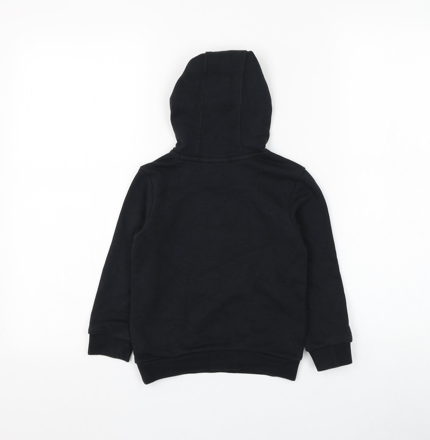 adidas Boys Black Cotton Pullover Hoodie Size 3-4 Years Pullover