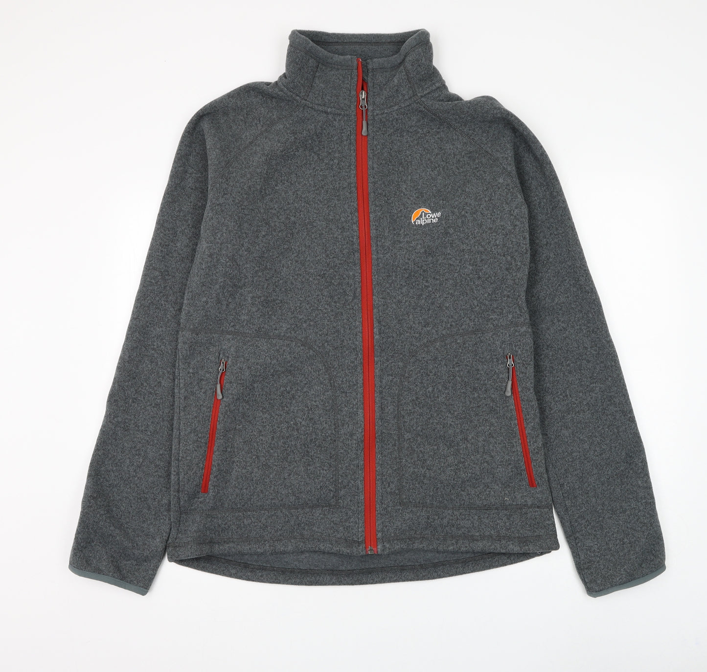 Lowe Alpine Mens Grey Polyester Full Zip Sweatshirt Size 2XL