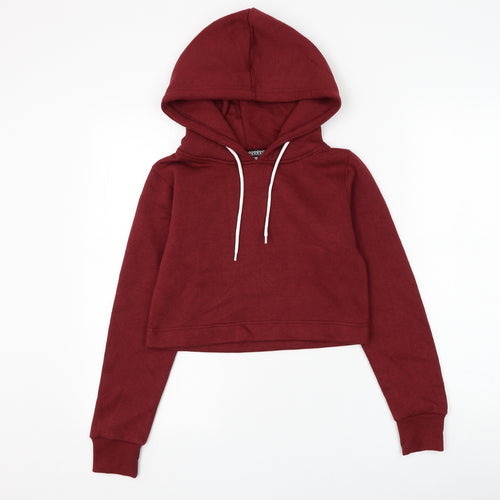 G8one Womens Red Cotton Pullover Hoodie Size 6 Pullover