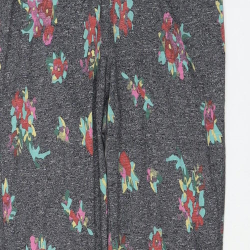 Superdry Womens Grey Floral Cotton Jogger Leggings Size XS L27 in