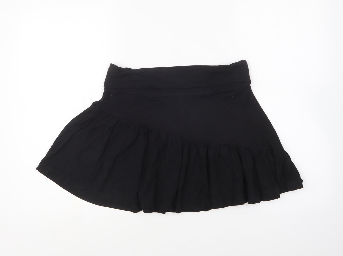 NEXT Womens Black Viscose Skater Skirt Size 10