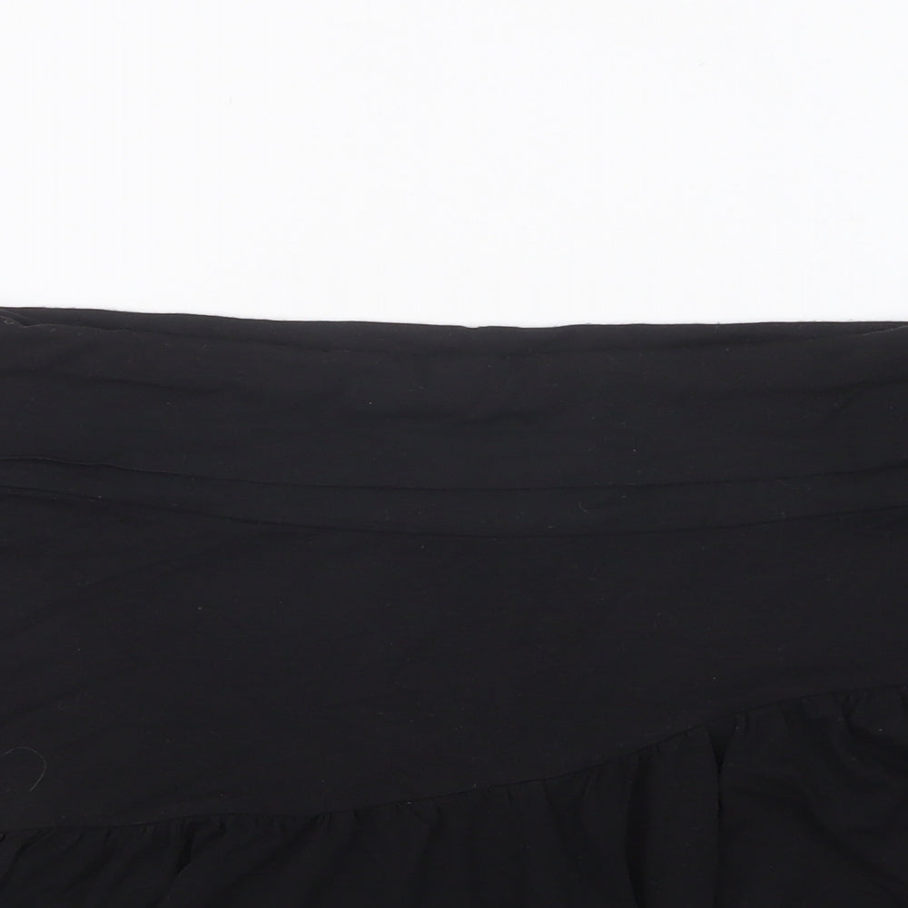 NEXT Womens Black Viscose Skater Skirt Size 10