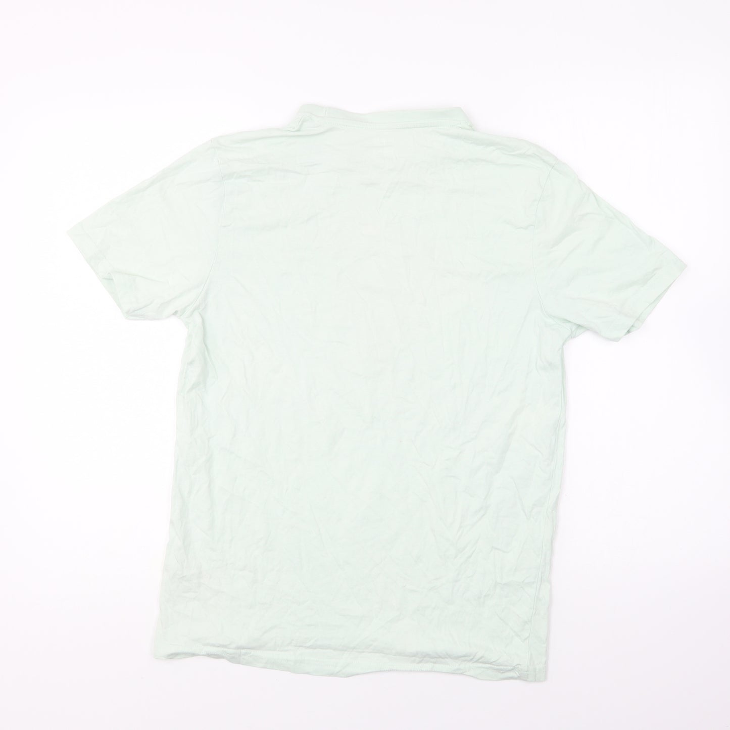 Dunnes Stores Womens Green Cotton Basic T-Shirt Size S Round Neck - Its that time