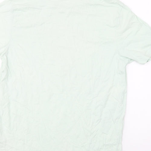 Dunnes Stores Womens Green Cotton Basic T-Shirt Size S Round Neck - Its that time