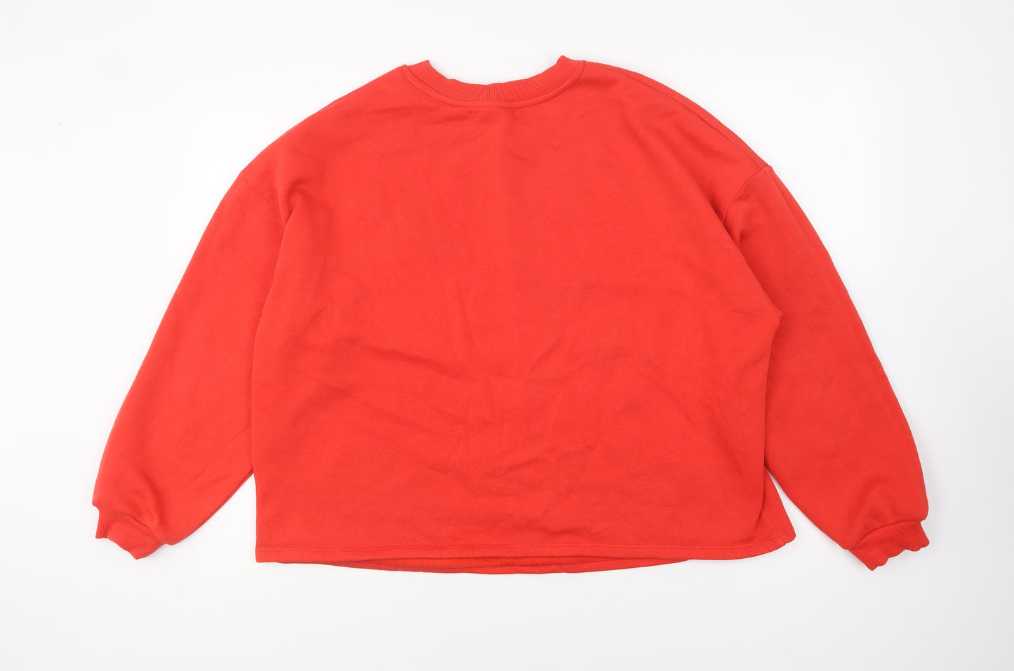 George Womens Red Cotton Pullover Sweatshirt Size L Pullover - Mickey Mouse