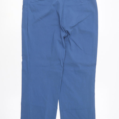 Jasmine & Juliana Womens Blue Viscose Trousers Size 14 L23 in Regular