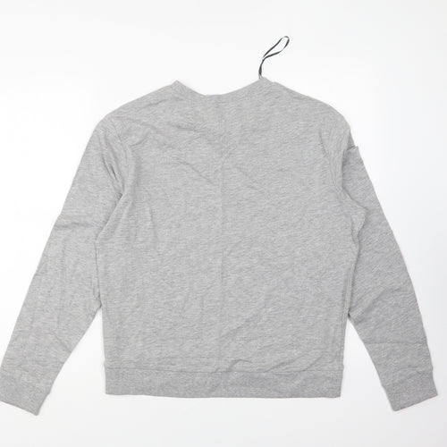 H&M Womens Grey Cotton Pullover Sweatshirt Size M Pullover - Christmas