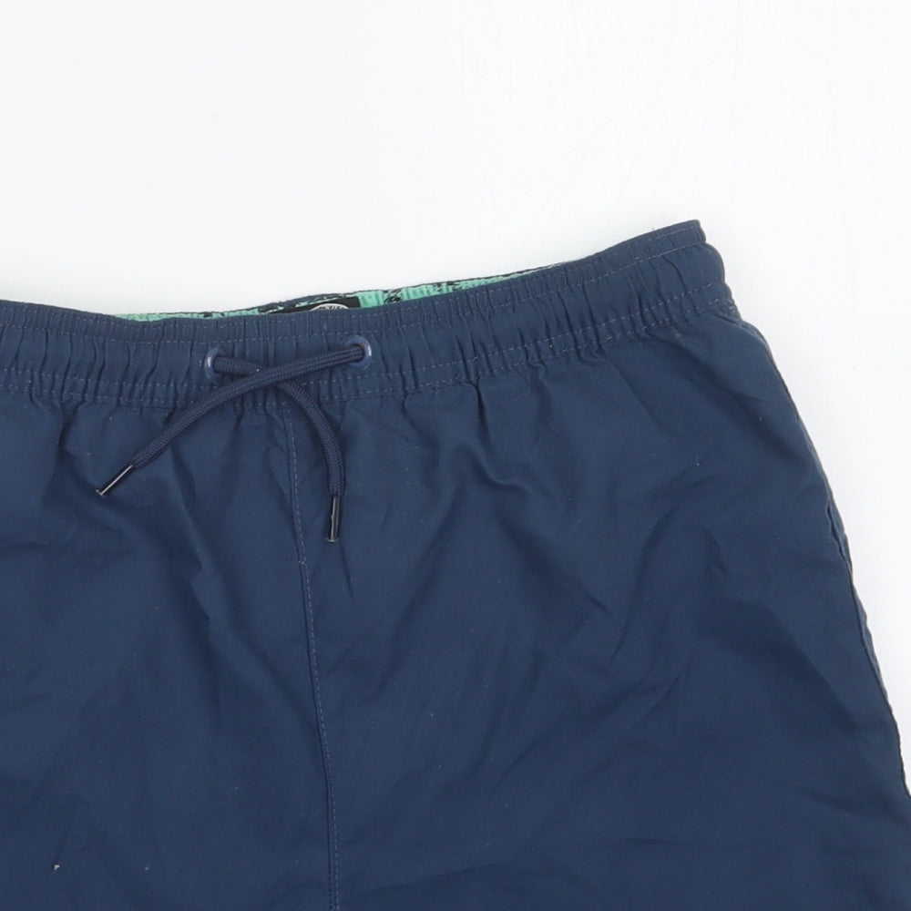 West Coast Boys Blue Polyester Sweat Shorts Size 8-9 Years Regular Drawstring - Swim Shorts