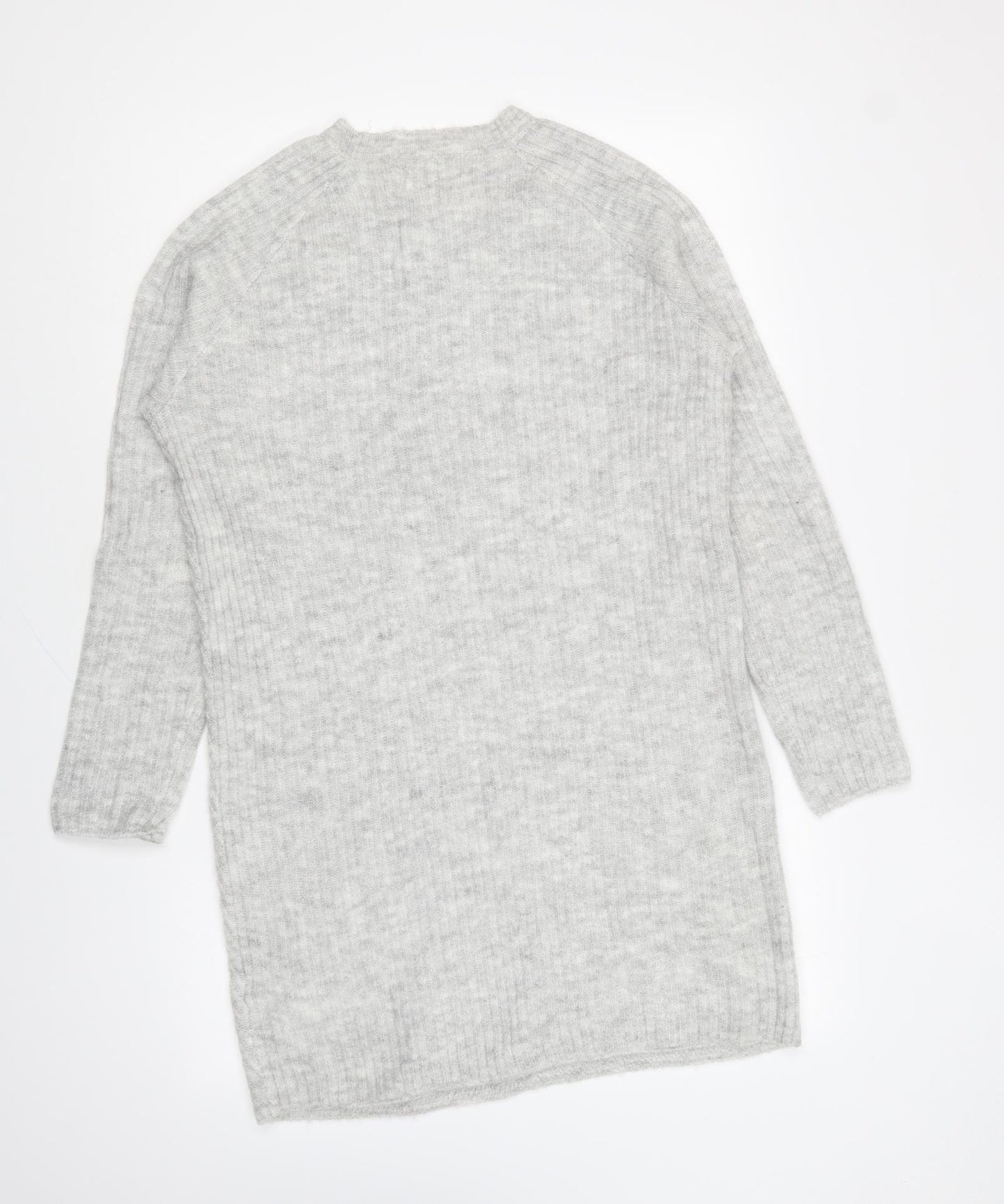 Only Womens Grey Round Neck Polyester Pullover Jumper Size XS