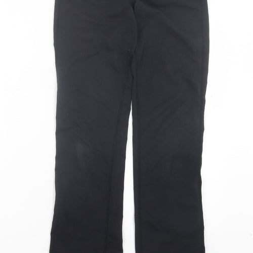 Nike Womens Black Cotton Sweatpants Trousers Size S L30 in Regular Pullover