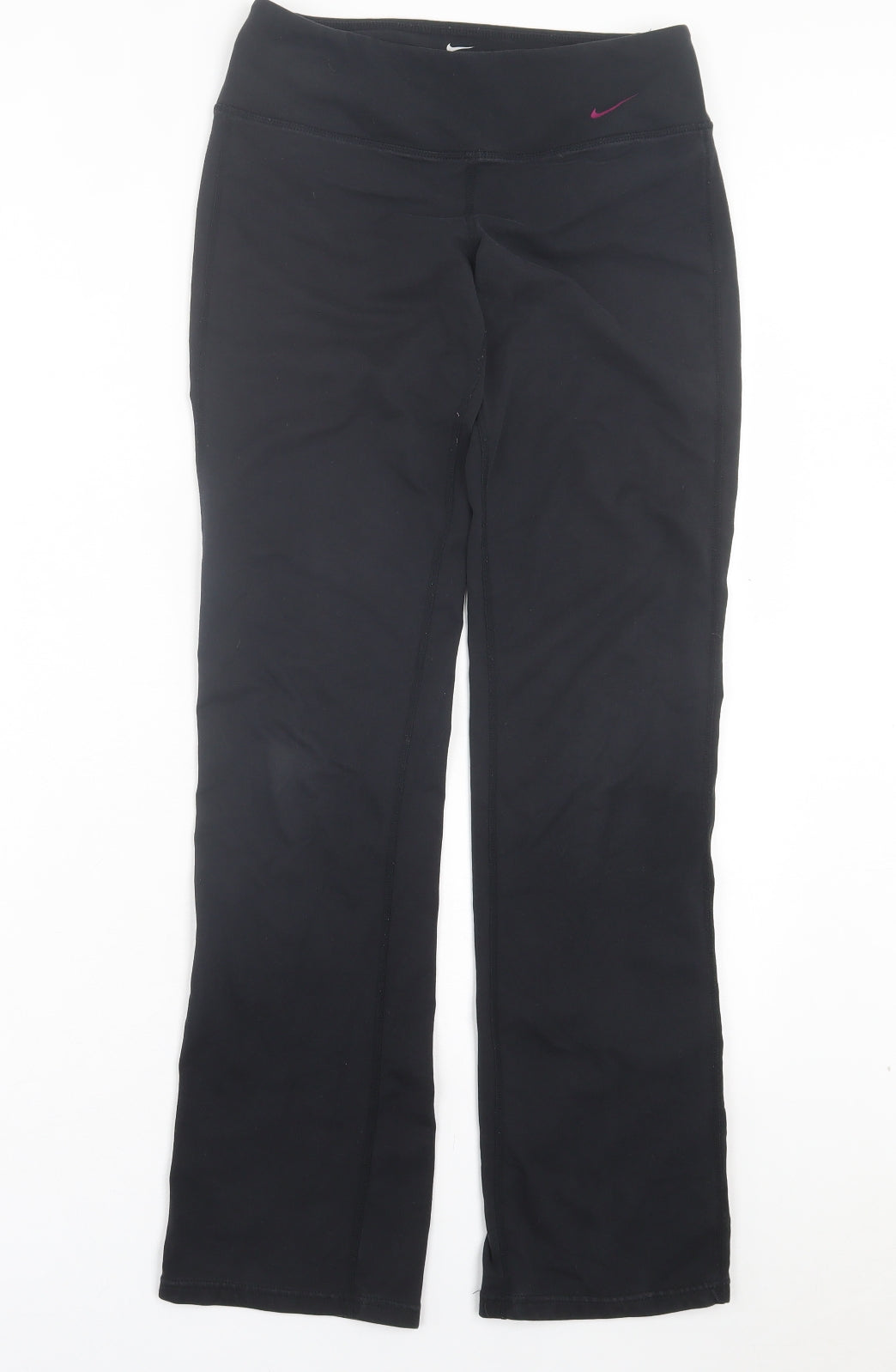 Nike Womens Black Cotton Sweatpants Trousers Size S L30 in Regular Pullover