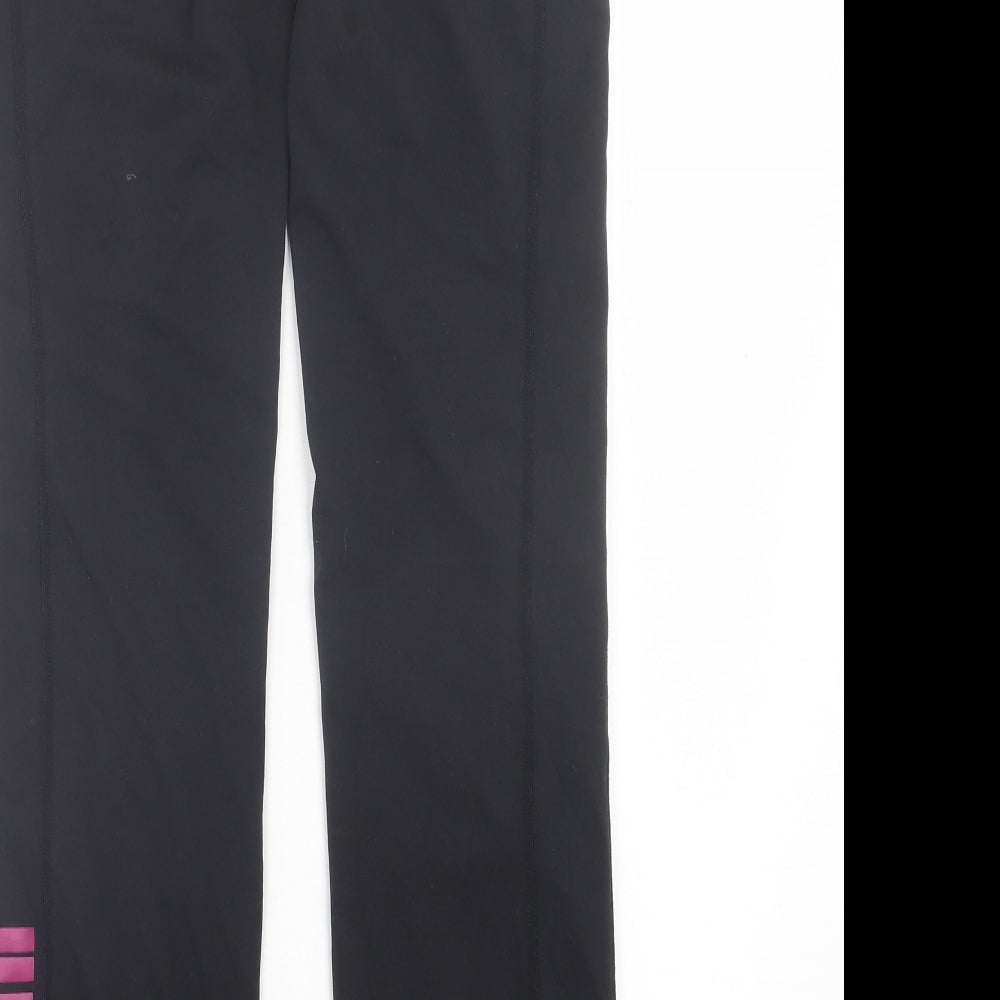 Nike Womens Black Cotton Sweatpants Trousers Size S L30 in Regular Pullover