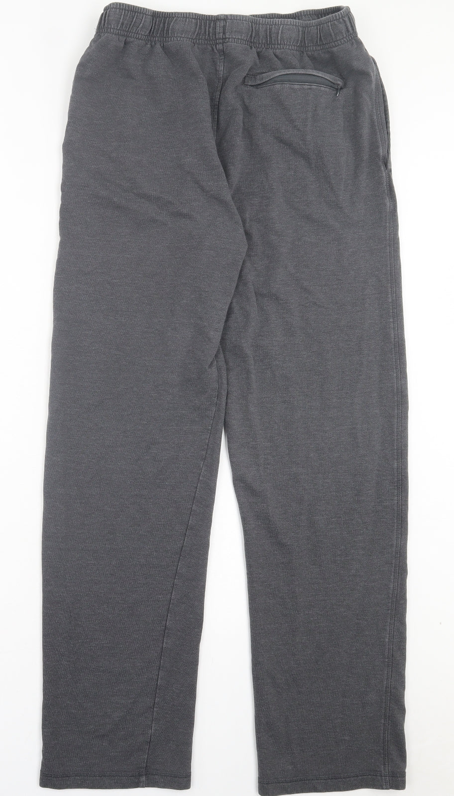 Marks and Spencer Mens Grey Cotton Jogger Trousers Size 36 in L32 in Regular
