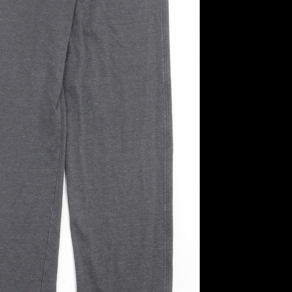 Marks and Spencer Mens Grey Cotton Jogger Trousers Size 36 in L32 in Regular