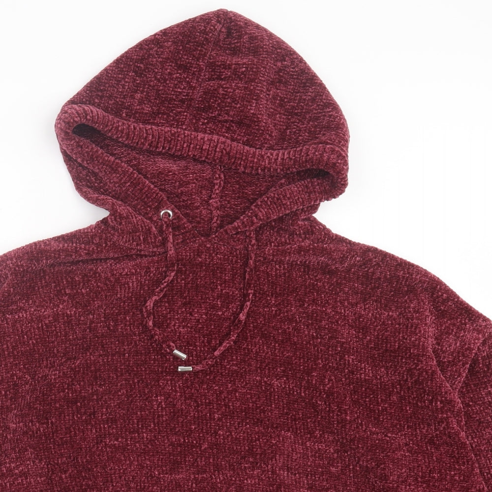 Primark Womens Purple Polyester Pullover Hoodie Size L Pullover