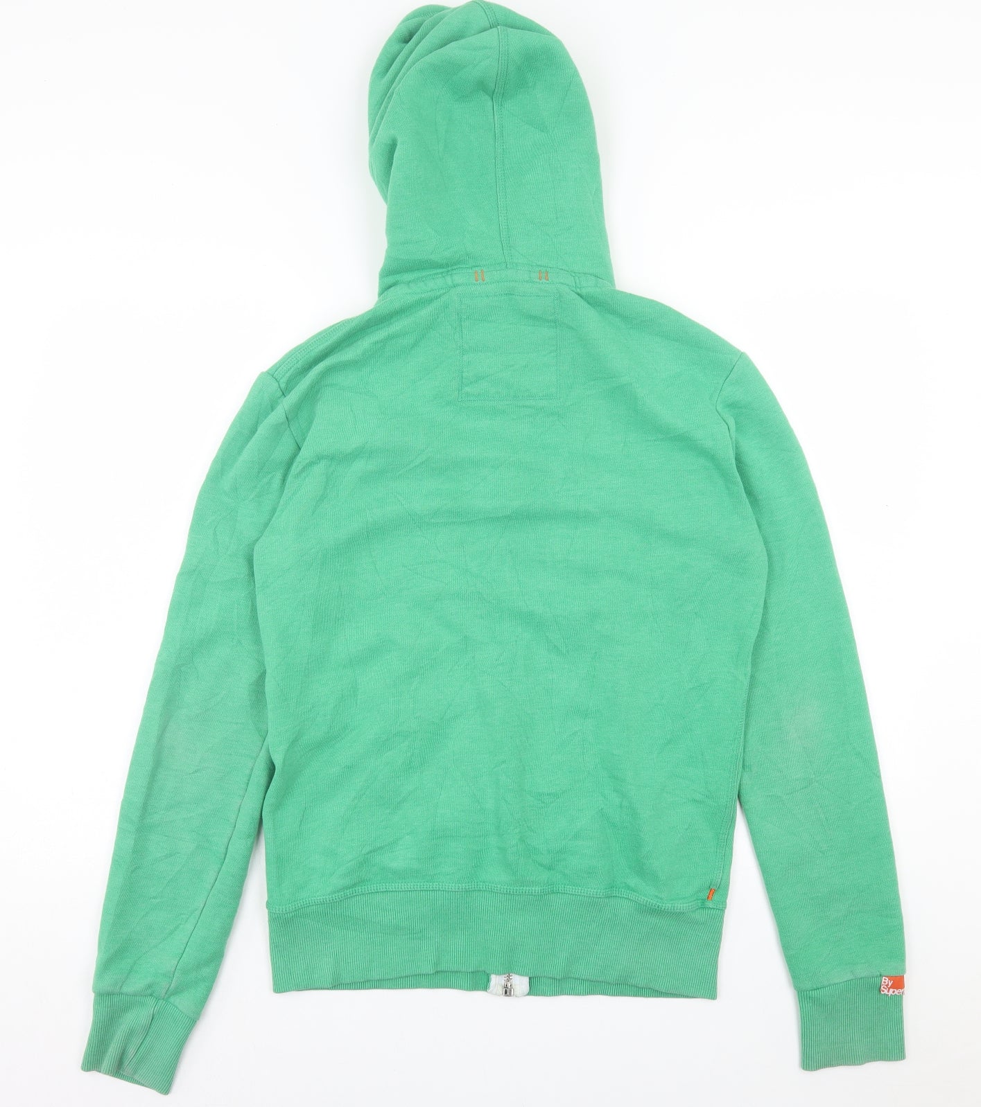 Superdry Mens Green Cotton Full Zip Hoodie Size S