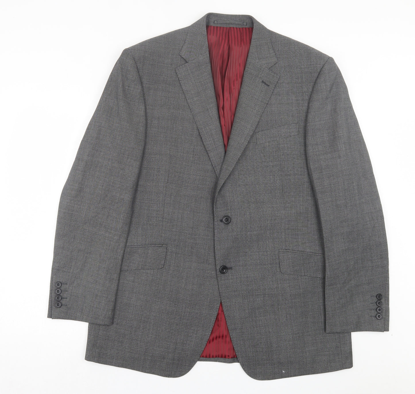 Sartorio Mens Grey Wool Jacket Suit Jacket Size 42