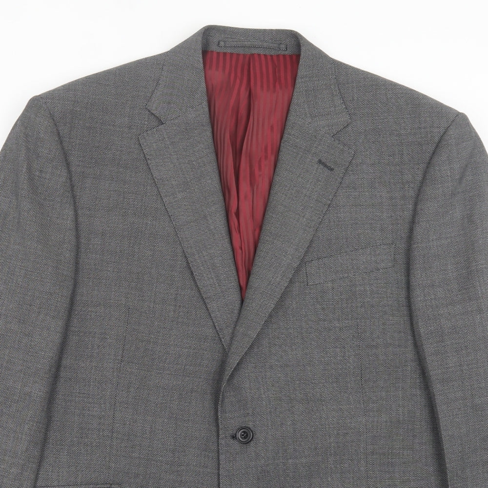 Sartorio Mens Grey Wool Jacket Suit Jacket Size 42