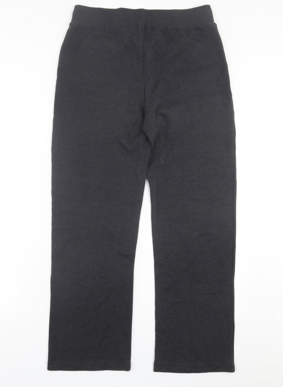 DASH Womens Grey Cotton Sweatpants Trousers Size 12 L28 in Regular Drawstring