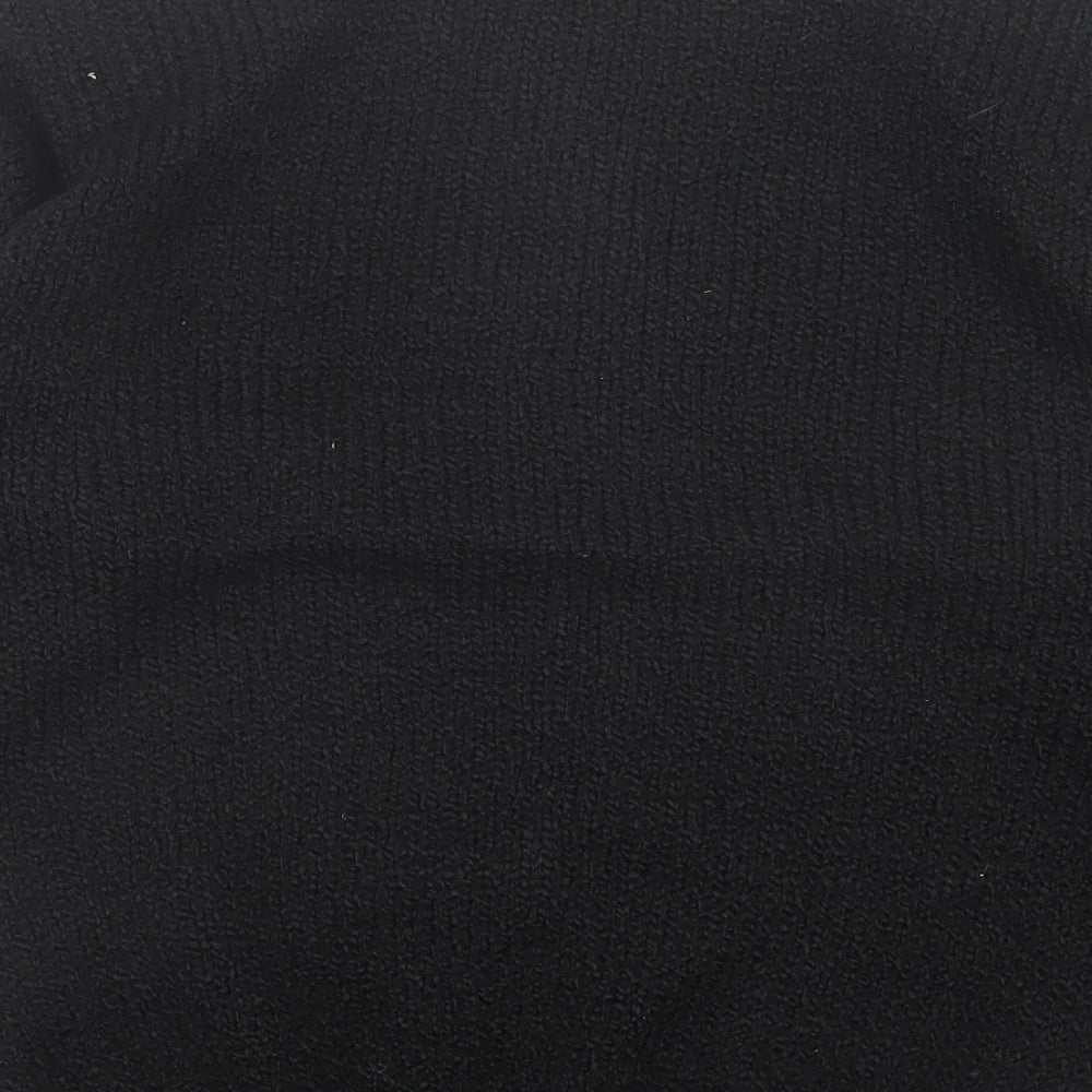 Preworn Womens Black High Neck Acrylic Pullover Jumper Size S