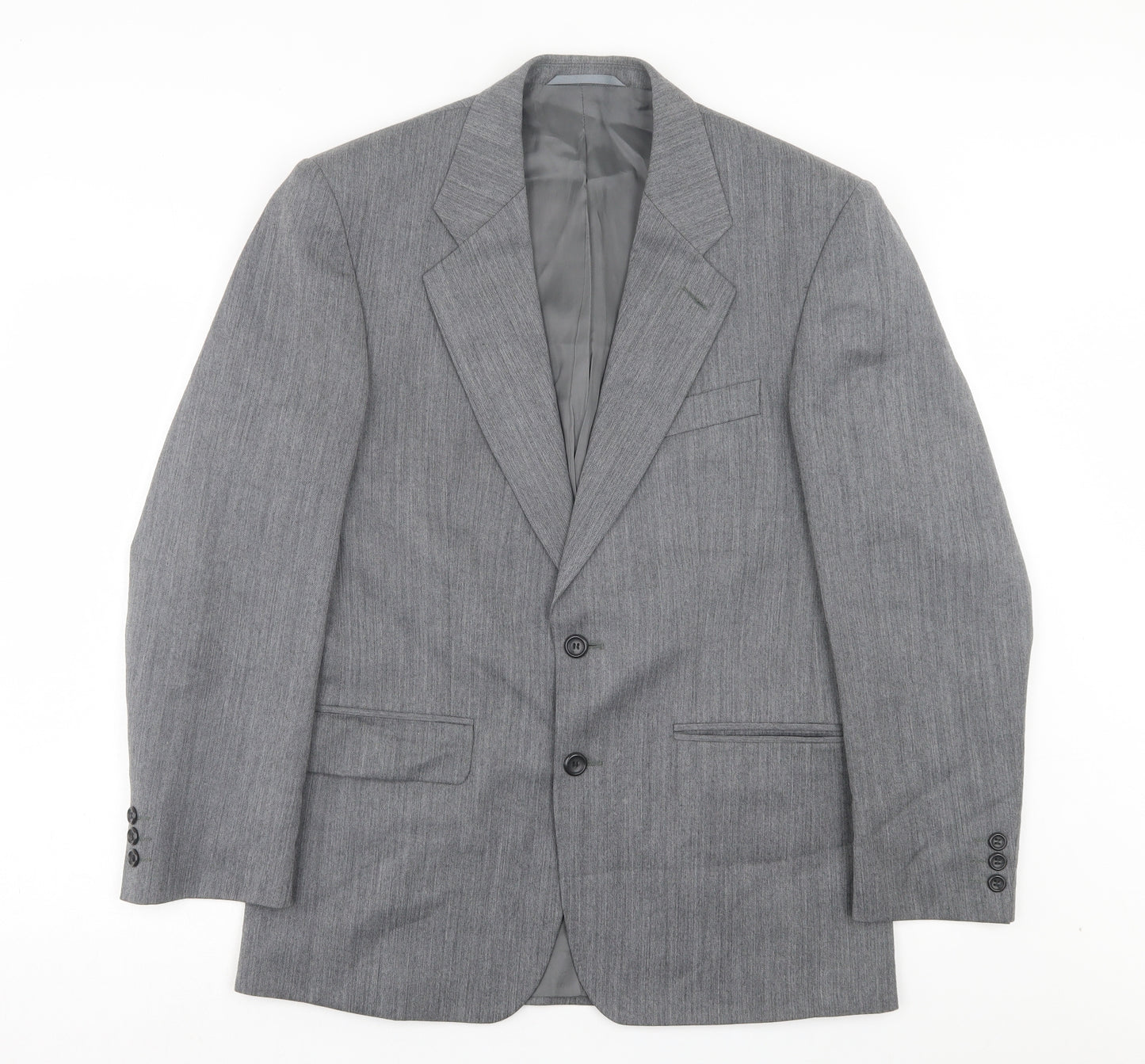 Debenhams Mens Grey Wool Jacket Suit Jacket Size 38