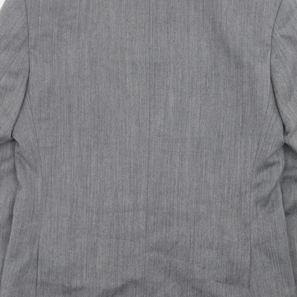 Debenhams Mens Grey Wool Jacket Suit Jacket Size 38