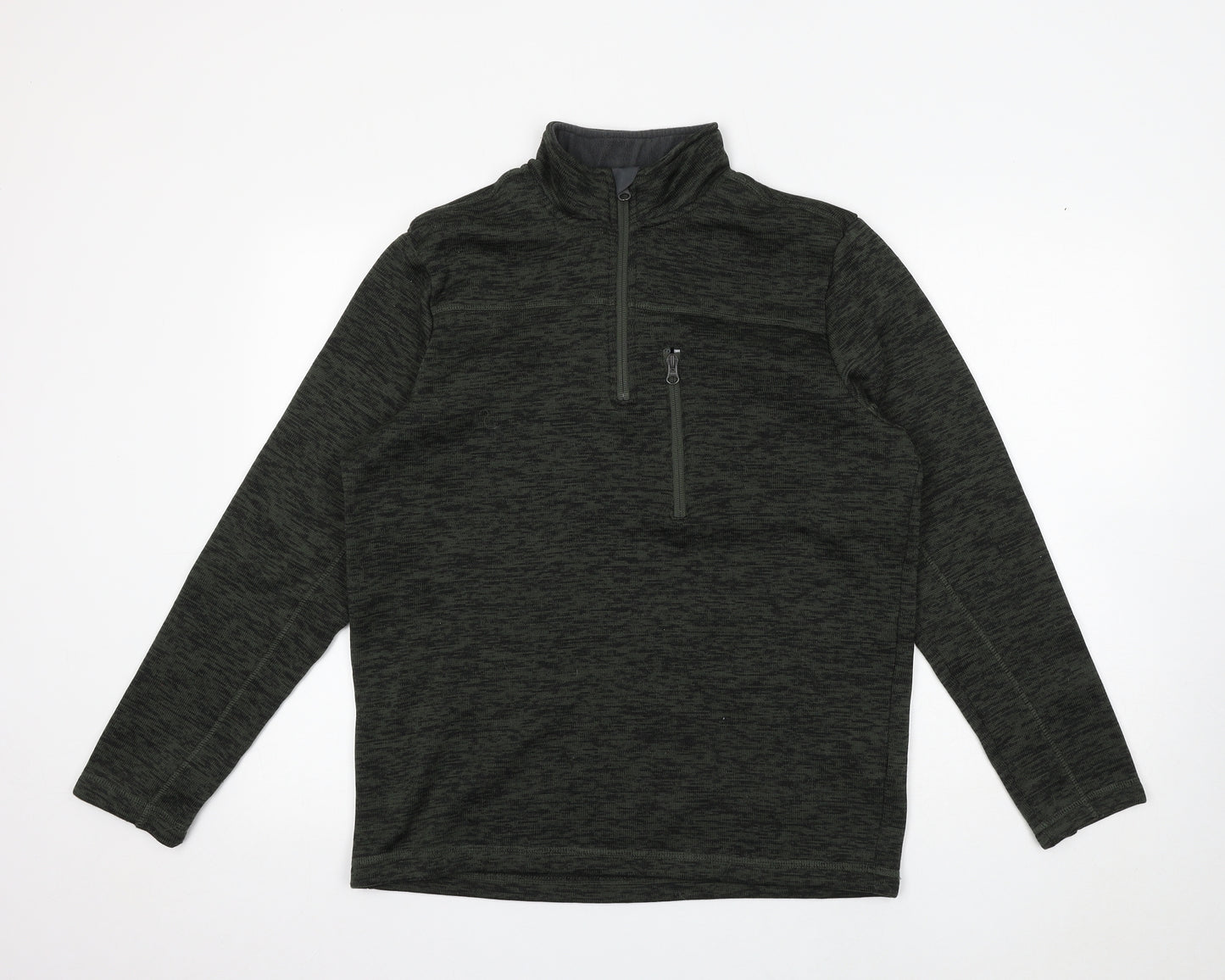 Crane Mens Green Polyester Pullover Sweatshirt Size L