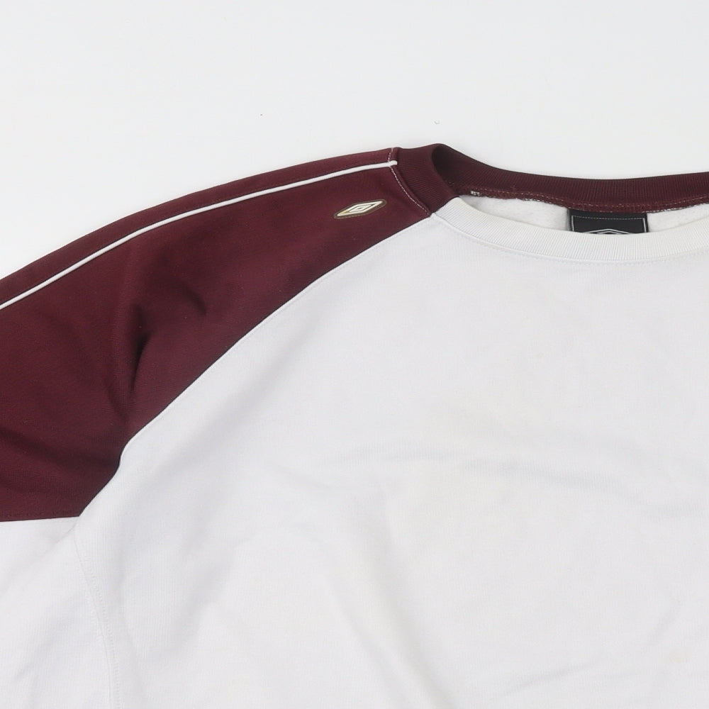 Umbro Mens Purple Cotton Pullover Sweatshirt Size M