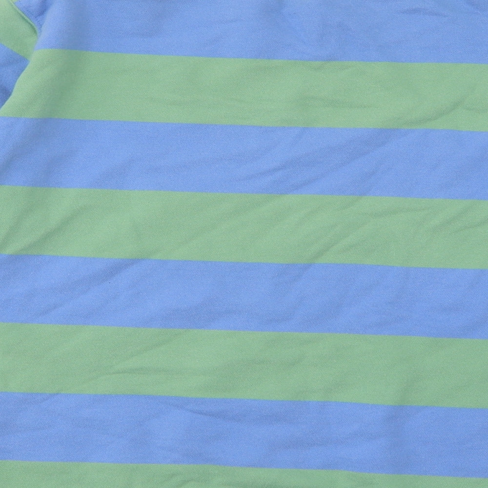 Polo Ralph Lauren Mens Blue Striped Cotton Pullover Sweatshirt Size S