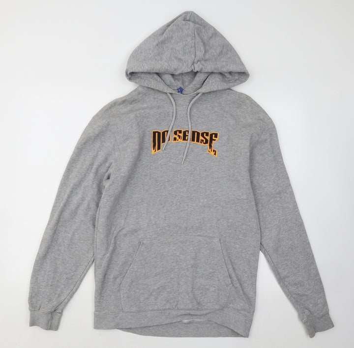 Divided by H&M Womens Grey Cotton Pullover Hoodie Size S Pullover - No Sense