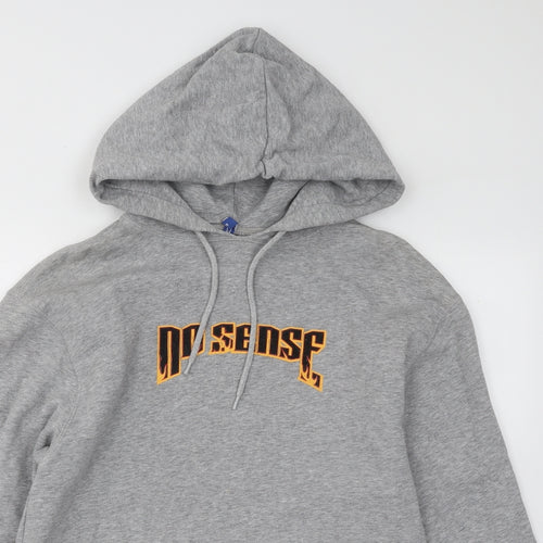 Divided by H&M Womens Grey Cotton Pullover Hoodie Size S Pullover - No Sense