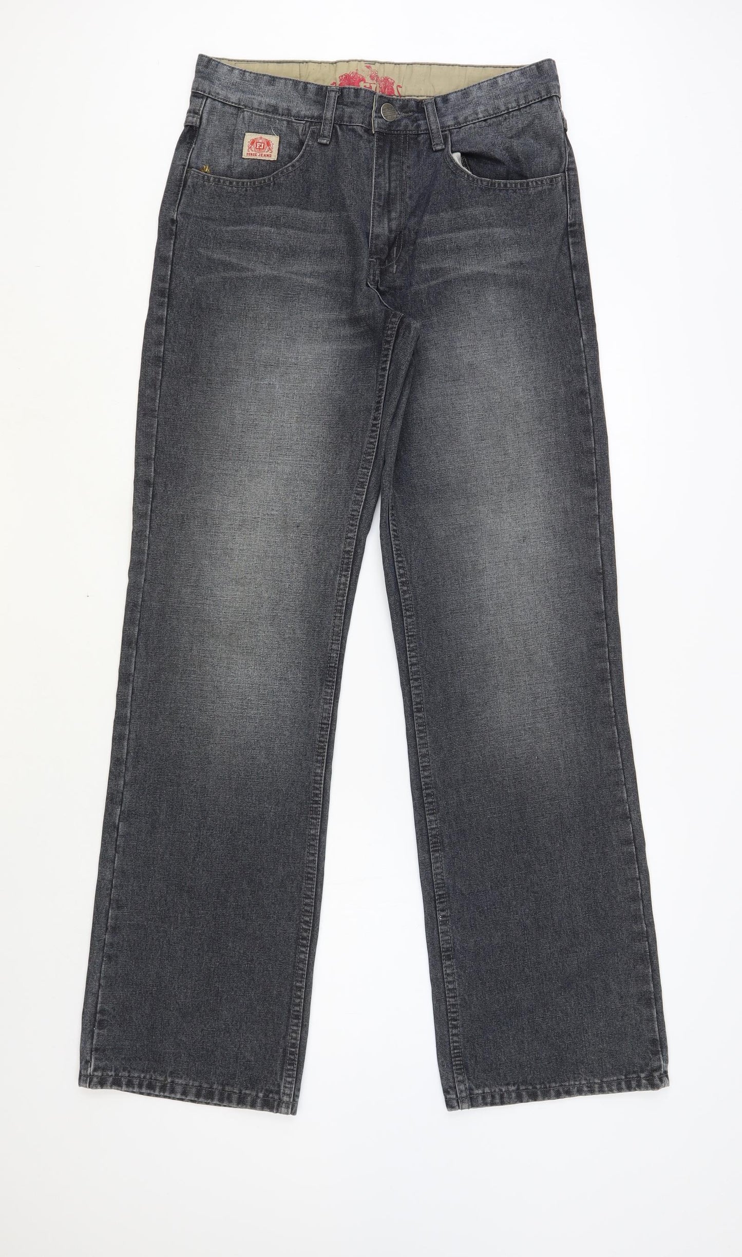 Forge Jeans Womens Blue Cotton Bootcut Jeans Size 30 in L33 in Regular Button
