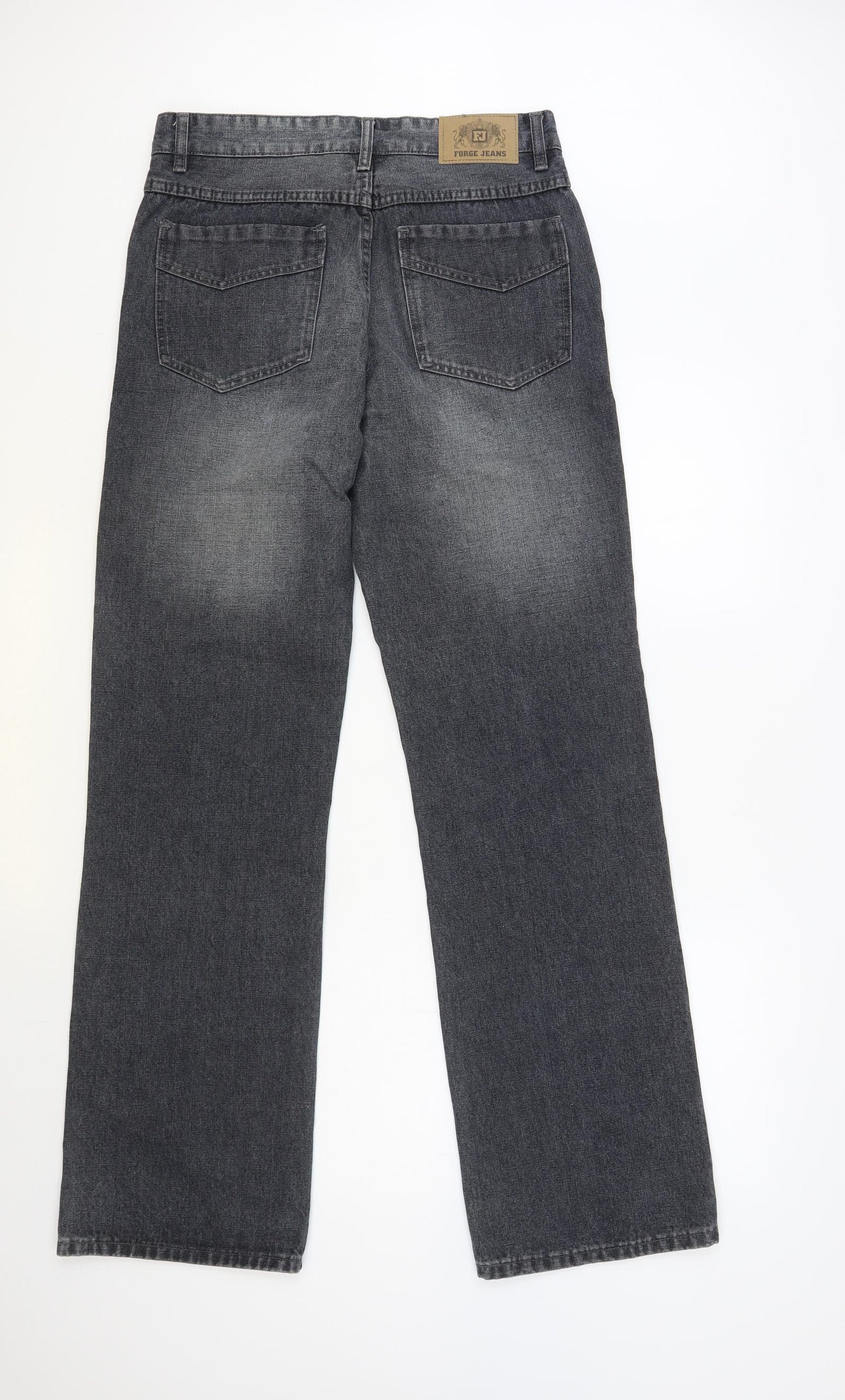 Forge Jeans Womens Blue Cotton Bootcut Jeans Size 30 in L33 in Regular Button
