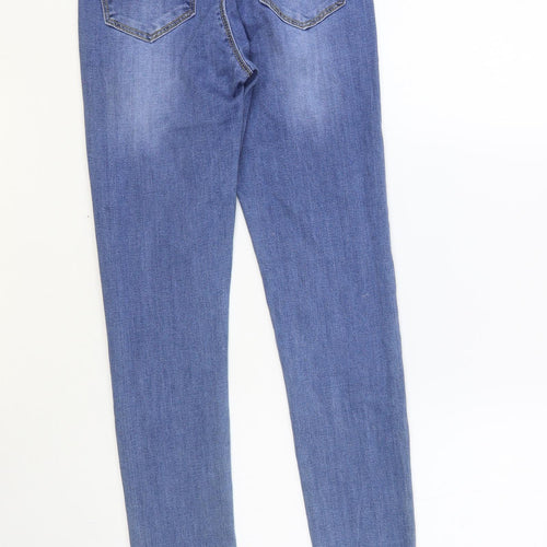 Estee Brown Womens Blue Cotton Skinny Jeans Size XS L29 in Regular Button