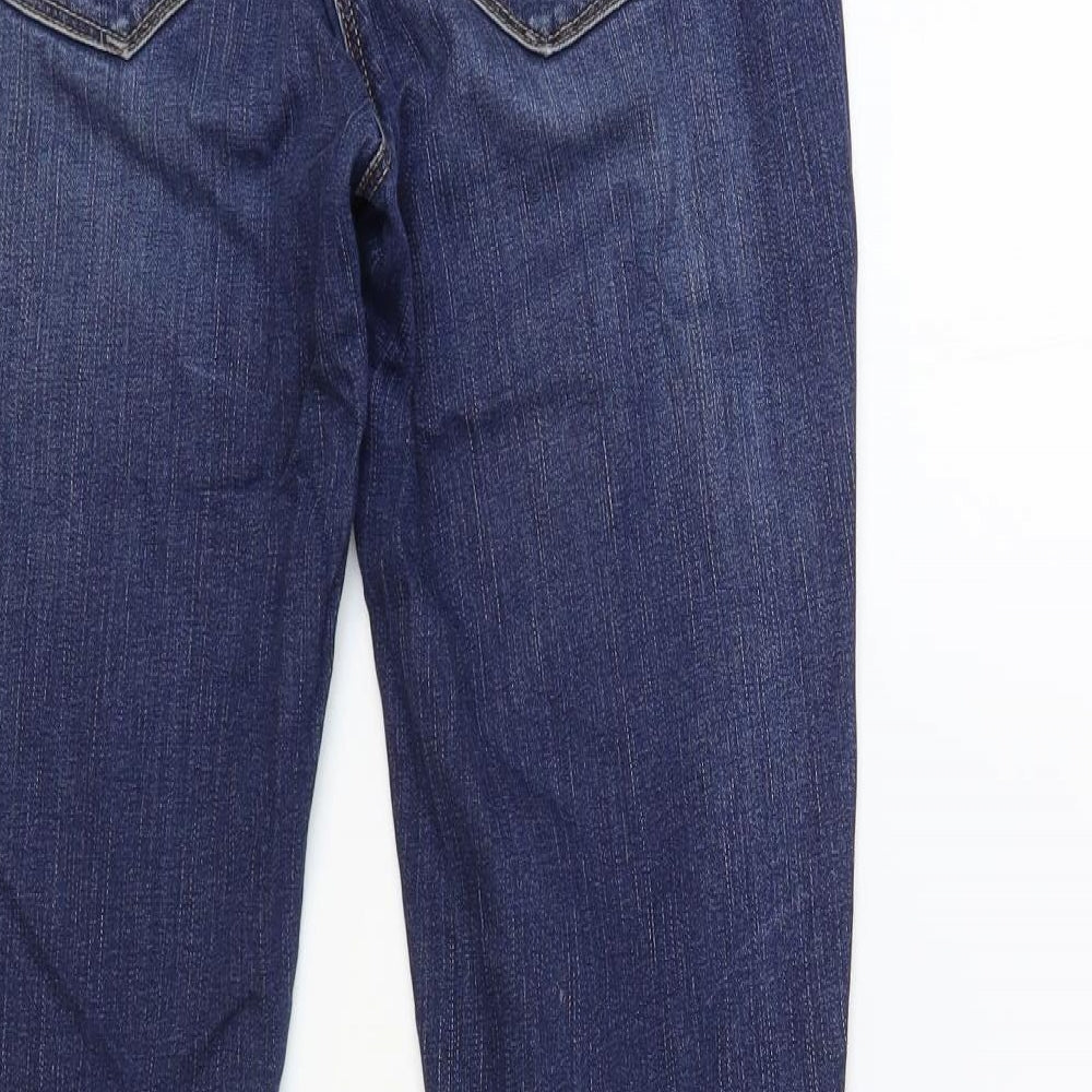 Red Herring Womens Blue Cotton Skinny Jeans Size 8 L30 in Regular Button