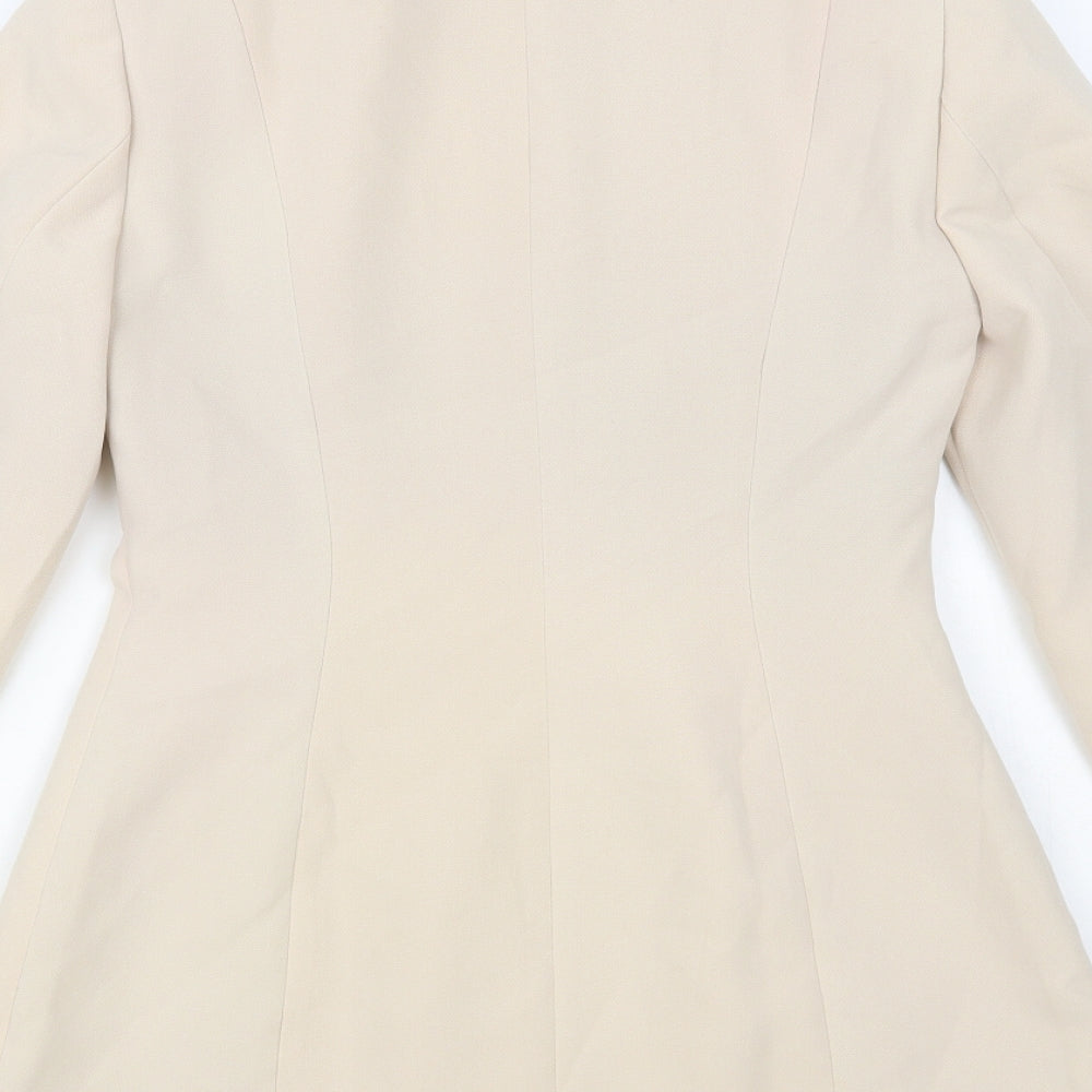 ASOS Womens Beige Jacket Blazer Size 4 Button