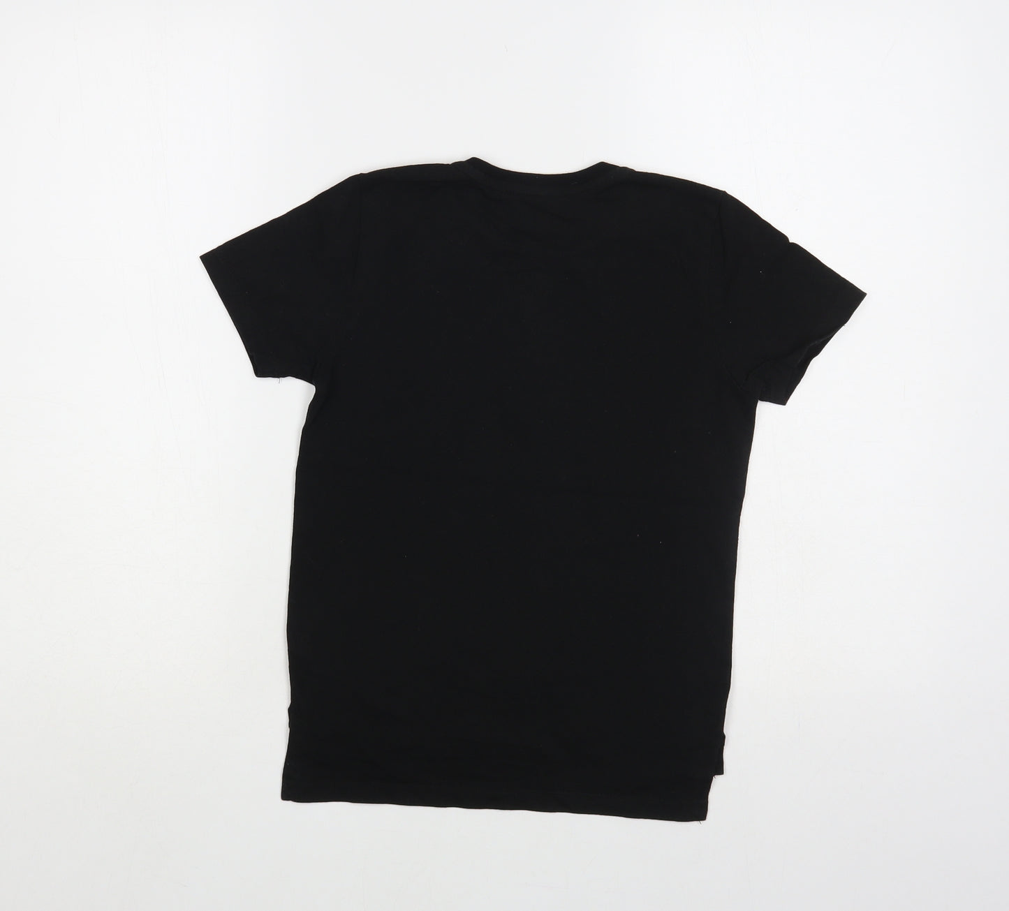 Primark Girls Black Cotton Pullover T-Shirt Size 8-9 Years Crew Neck Pullover - PlayStation