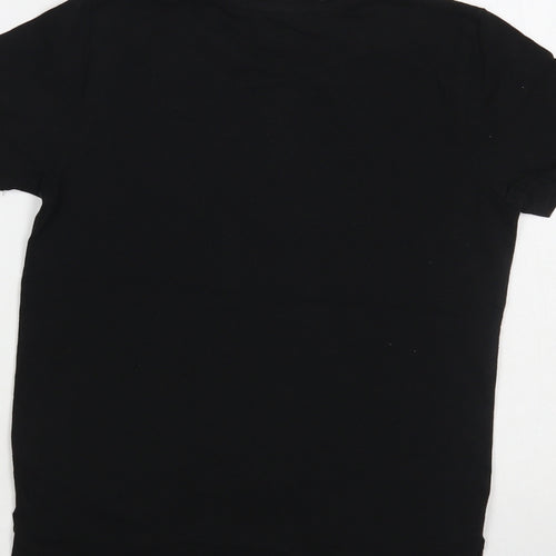 Primark Girls Black Cotton Pullover T-Shirt Size 8-9 Years Crew Neck Pullover - PlayStation