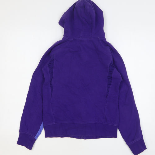 Myprotein Womens Purple Cotton Full Zip Hoodie Size XS Zip