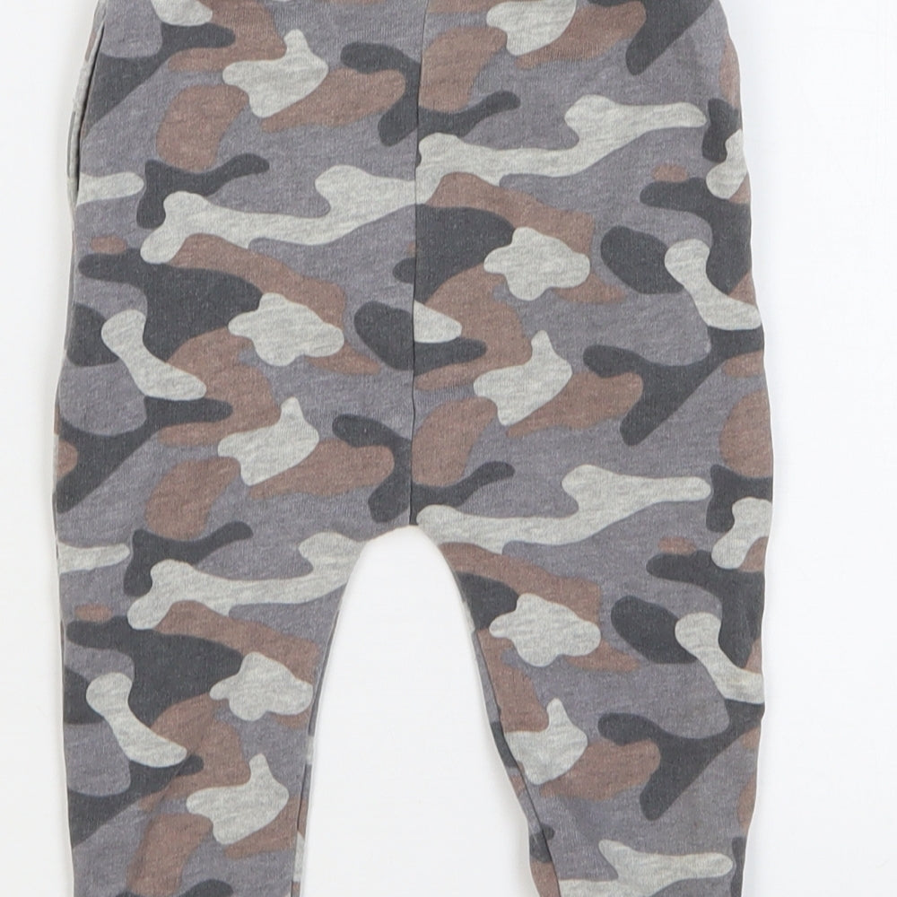 NEXT Boys Multicoloured Camouflage Cotton Sweatpants Trousers Size 12-18 Months Drawstring